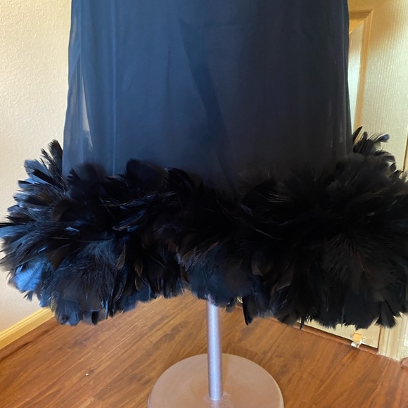 Vintage 1960’s Fantastical dress by Anita mode. Feathers & chiffon size … - Picture 11 of 16